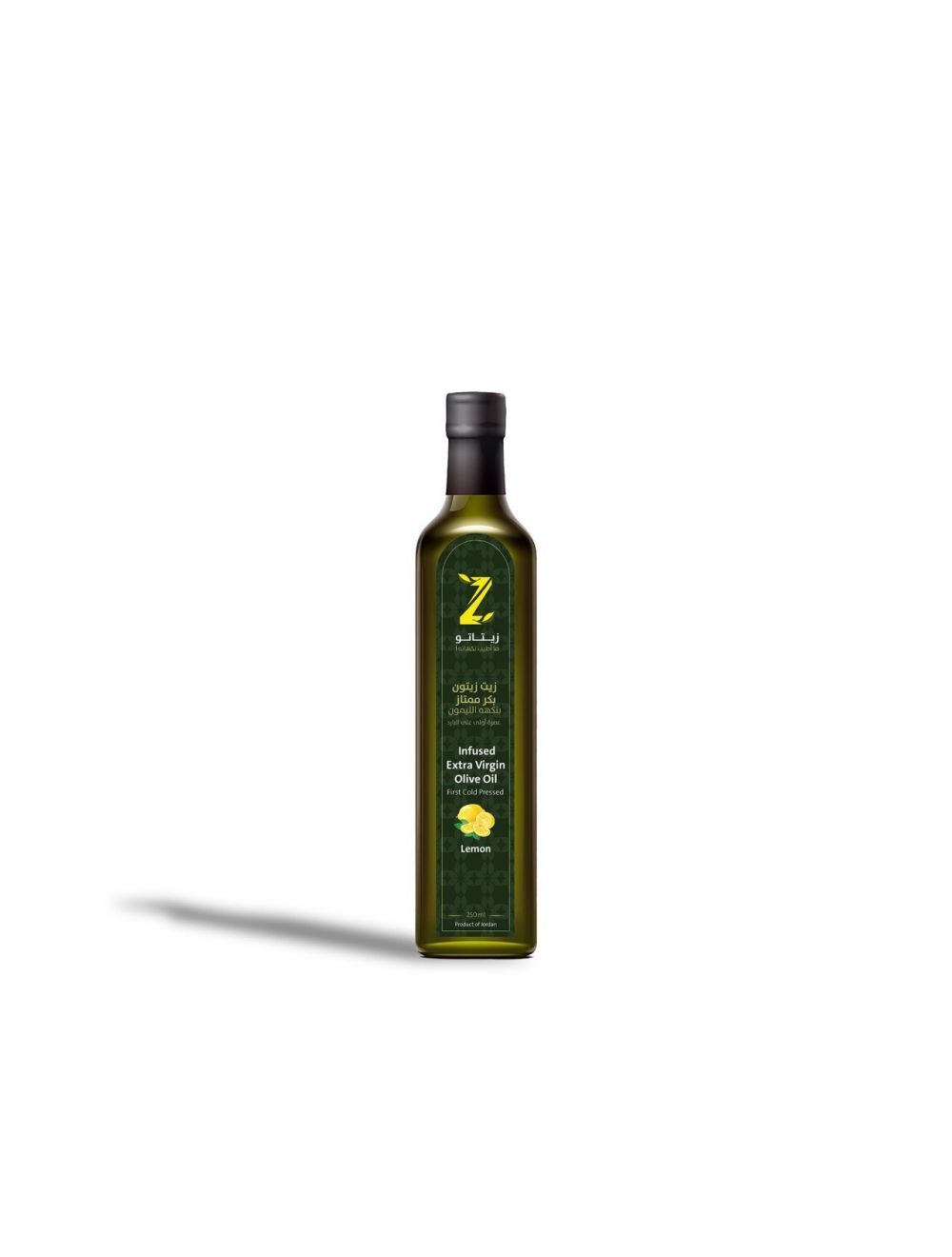 PREMIUM JORDANIAN EXTRA LEMON INFUSED VIRGIN OLIVE OIL (250 ml)